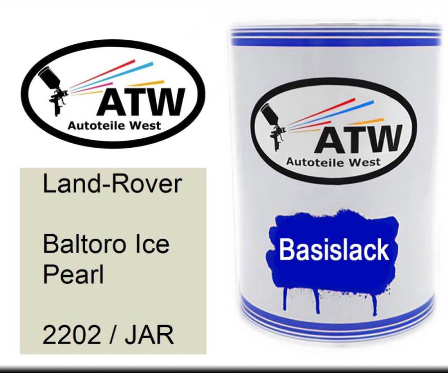 Land-Rover, Baltoro Ice Pearl, 2202 / JAR: 500ml Lackdose, von ATW Autoteile West.